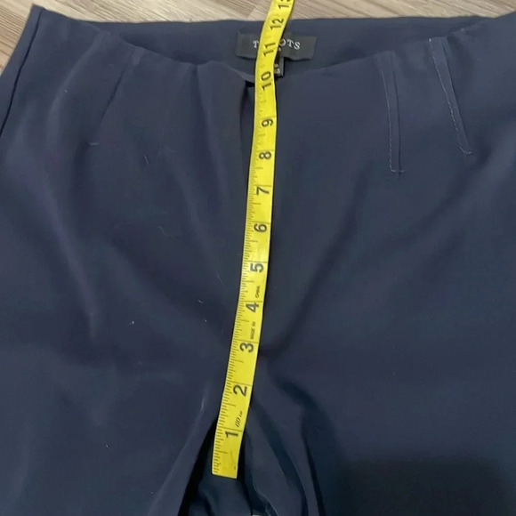 Talbots Refined Bi-stretch straight leg pants Trousers Navy Womens size 10P - Picture 6 of 12